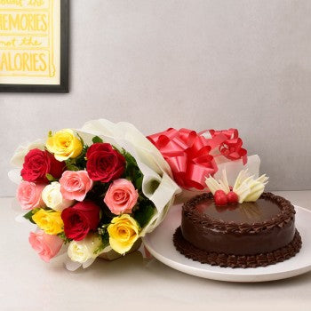 Flowers and Cake