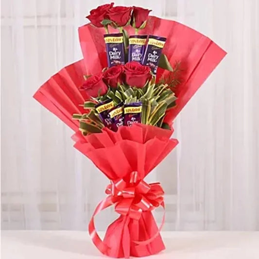 Buy/Send Chocolate Rose Bouquet Online with baker's Wagon