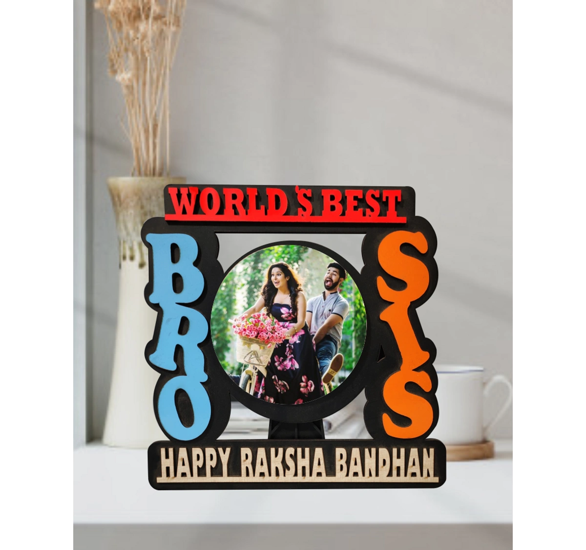 BUy or send BEST BRO SIS Cut Out Frame by Bakers Wagon with PAN India delivery