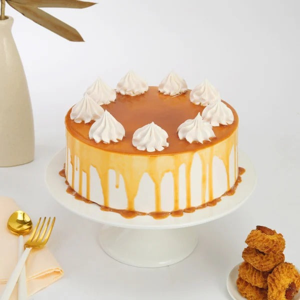 BuySend Butterscotch Cream Cake online from Baker's Wagon