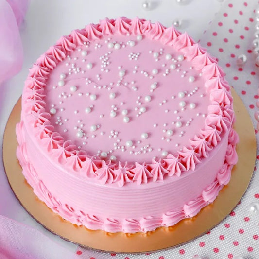 Buy or send Blushing Pearl Vanilla Cake online with delivery from Bakers Wagon