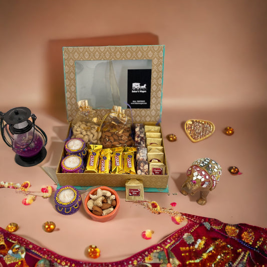 Buy or send Diwali Special Celebration Sparkle Basket online by Bakers Wagon