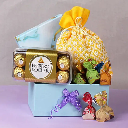 Buy or send Chocolate Carnival - Assorted Treat of Ferrero Rochers and Assorted Chocolates online with Bakers Wagon