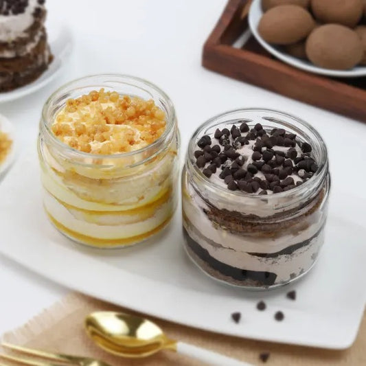 Buy or send Butterscotch and Chocolate Jar Cakes online from Bakers Wagon