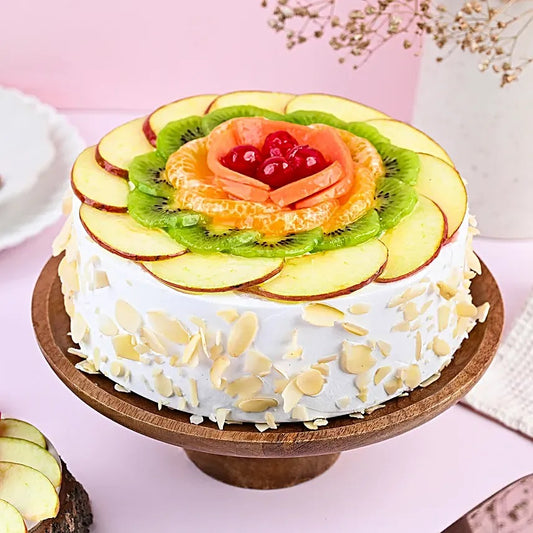 Buy or send Eggless Vanilla Fruit Cake online to Jammu from bakers Wagon