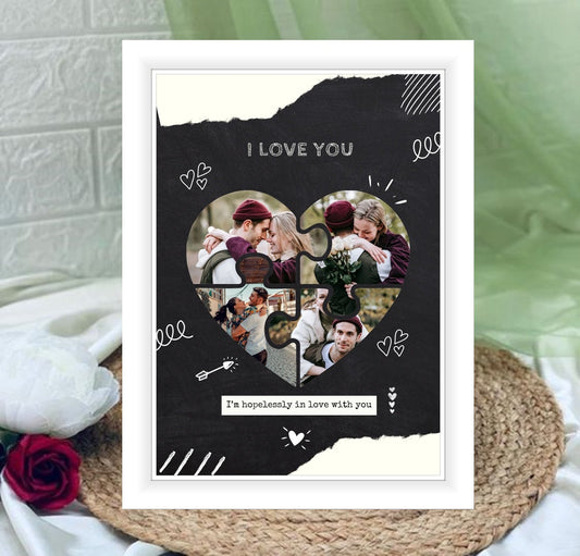 Buy or send Heartwarming Memories White Frame online to your loved ones in India by Bakers Wagon