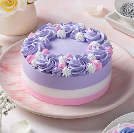 Buy or send Premium quality Lavender Blossom Chocolate Cake online with delivery from Bakers Wagon