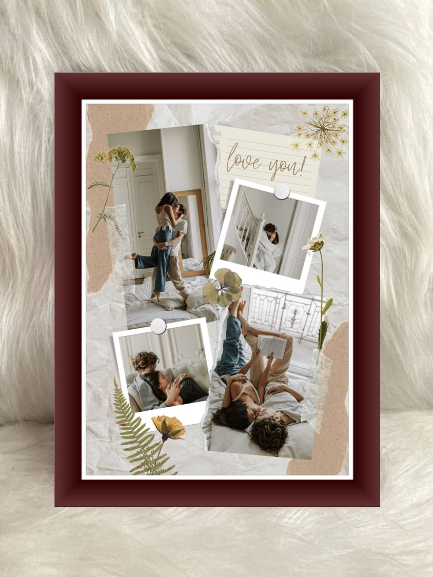 Buy or send Love Special Collage brown Frame online from Bakers Wagon