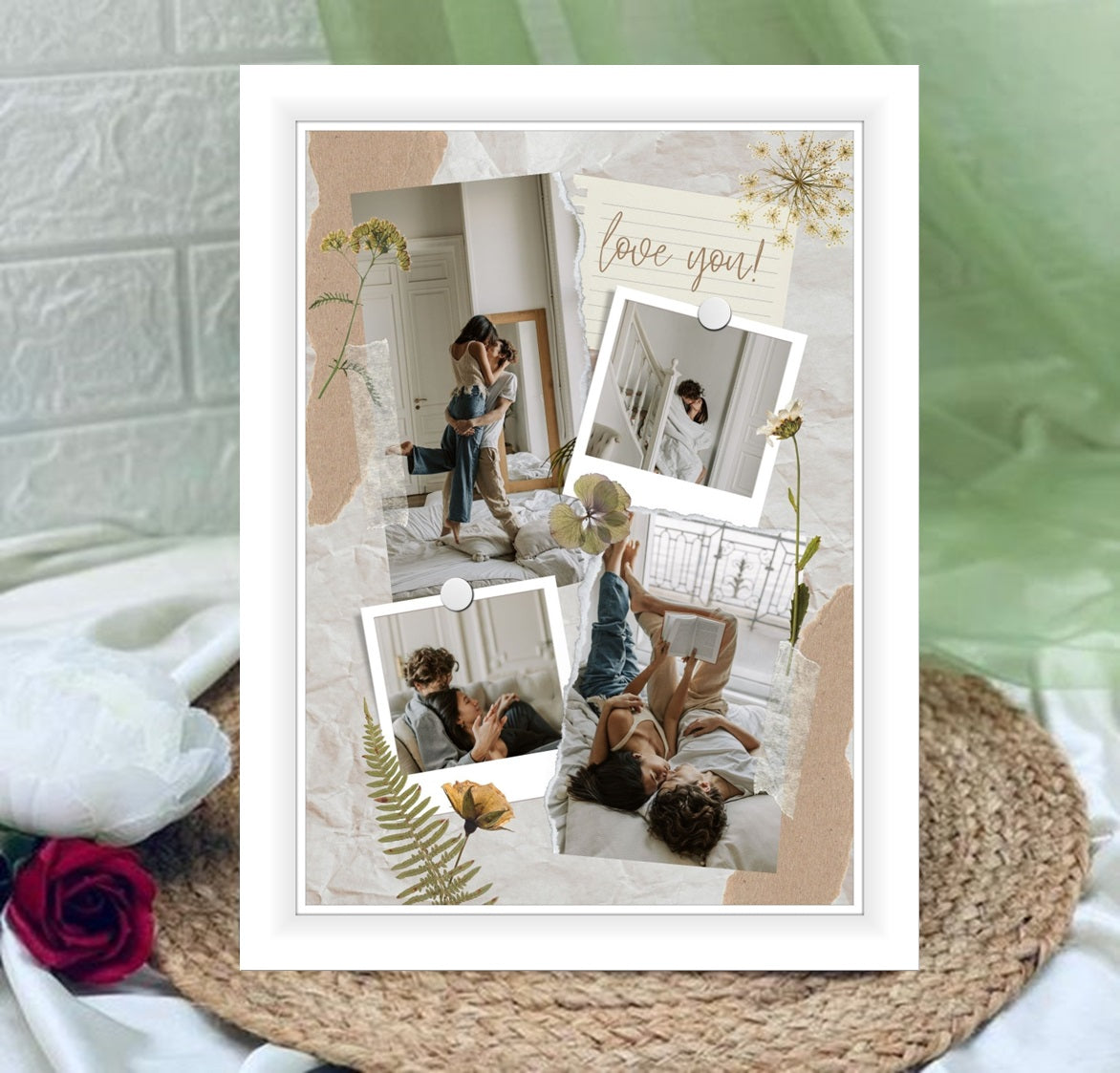 Buy or send Love Special Collage white Frame online from Bakers Wagon