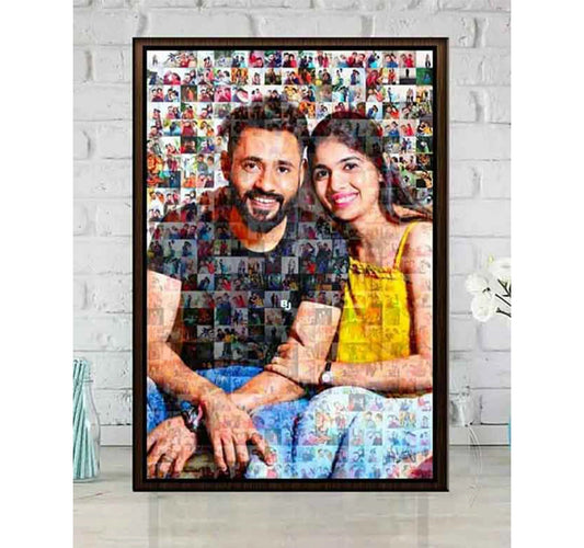 Buy or Send CelebriTiles Mosaic Frame For Couples online with Bakers Wagon