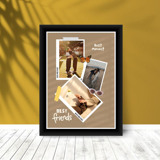 Buy or send Personalised black Frame for Best Friends online with bakers wagon