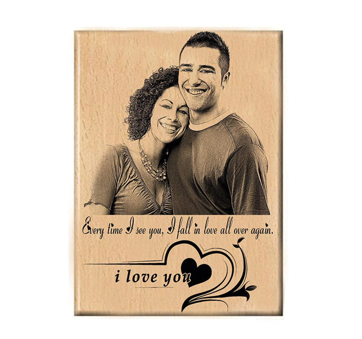 Buy or send Personalized Couple Sketch online with Bakers Wagon