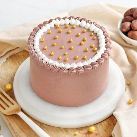 Buy or send Pink Elegance Chocolate Cake online with free delivery from Baker's Wagon