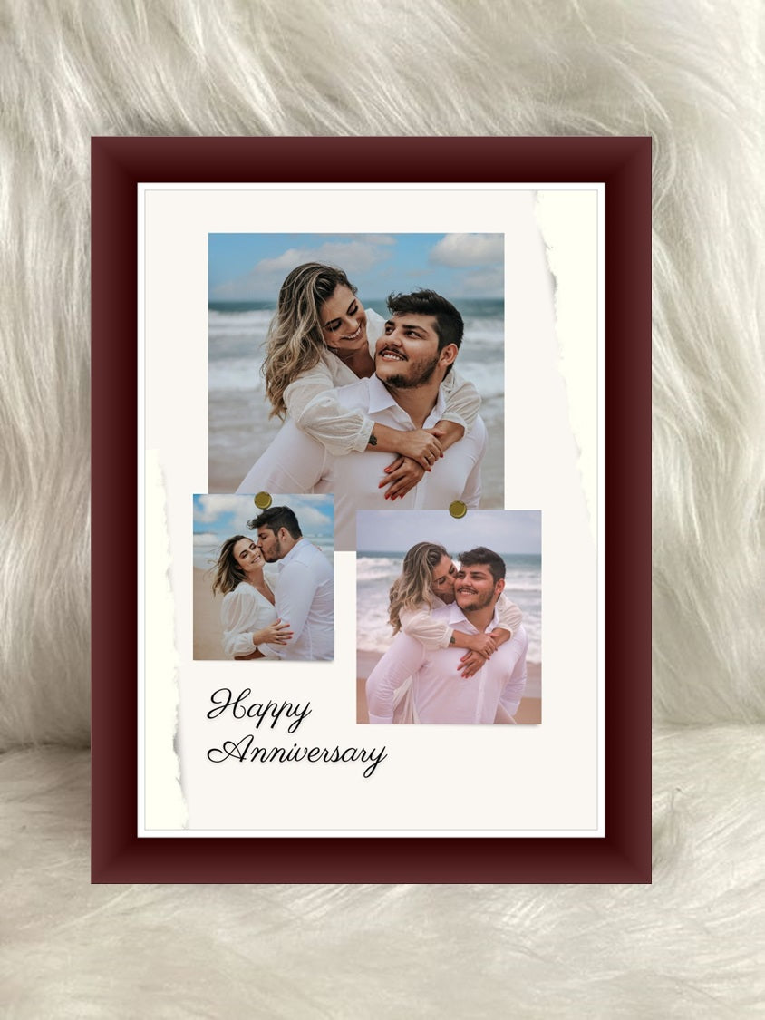 Buy or send Personalised Anniversary Special Brown Frame online with free delivery all over India by Bakers Wagon