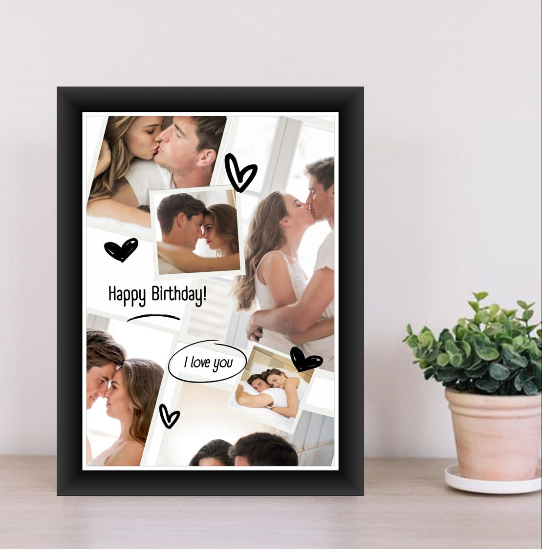Buy or send Love-filled Moments Frame black colour online from Bakers Wagon