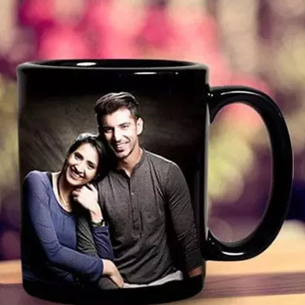 Online Customized Black Mug Delivery with Baker's Wagon
