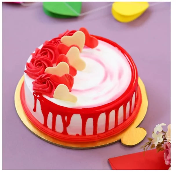 Buy/Send Lovely Strawberry Cake with online delivery from Baker's Wagon