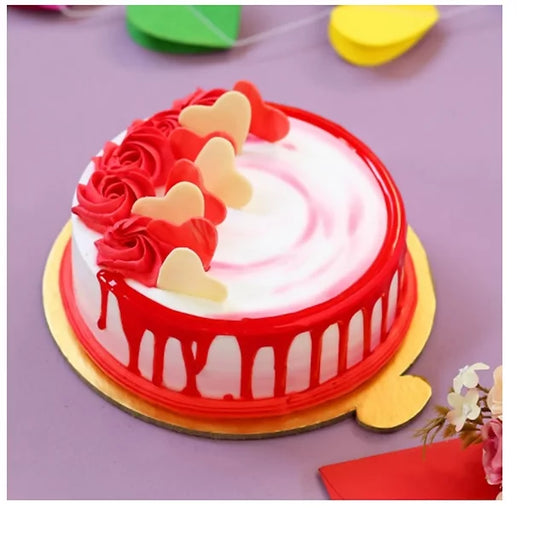 Buy/Send Lovely Strawberry Cake with online delivery from Baker's Wagon