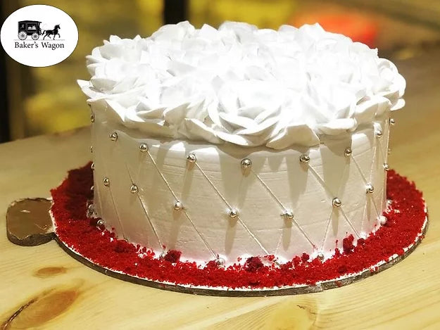 Buy/Send Rose Petals Red Velvet Cake online with Baker's Wagon