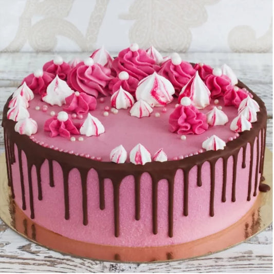Buy/Send Pink Drop Strawberry Cake online with Baker's Wagon