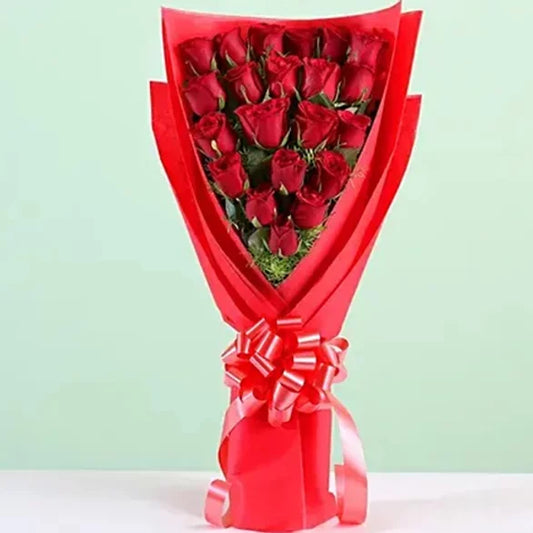 Buy/Send Elegant 21 Roses Bouquet online with Baker's Wagon
