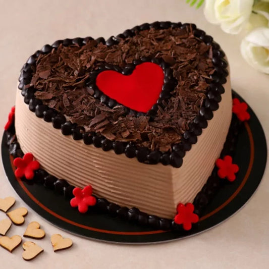 Online Valentine Special Chocolate Cake delivery by Baker's Wagon