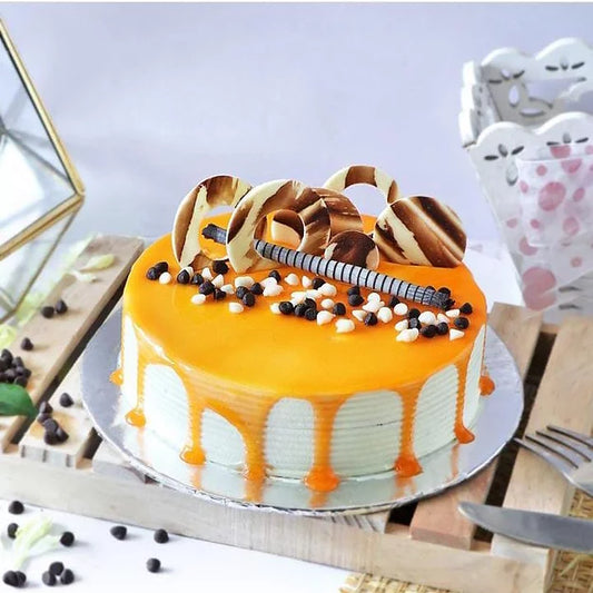 Online Scrumptious Butterscotch Cake Delivery by Baker's Wagon