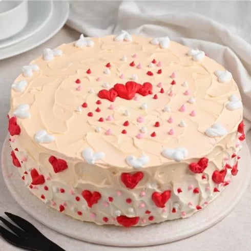 Buy/Send Delighting Hearts Cake Online with Baker's Wagon