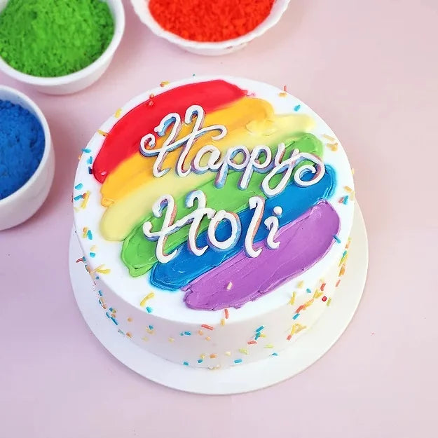 Buy/Send Holi Special Cake with online delivery from Baker's Wagon