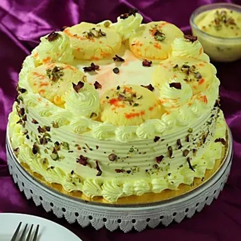 Buy/Send Butterscotch Rasmalayi Fusion Cake online with Baker's Wagon