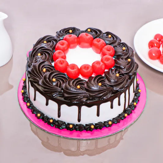 Buy/Send Cherry Loaded Black Forest Cake Online with baker's Wagon