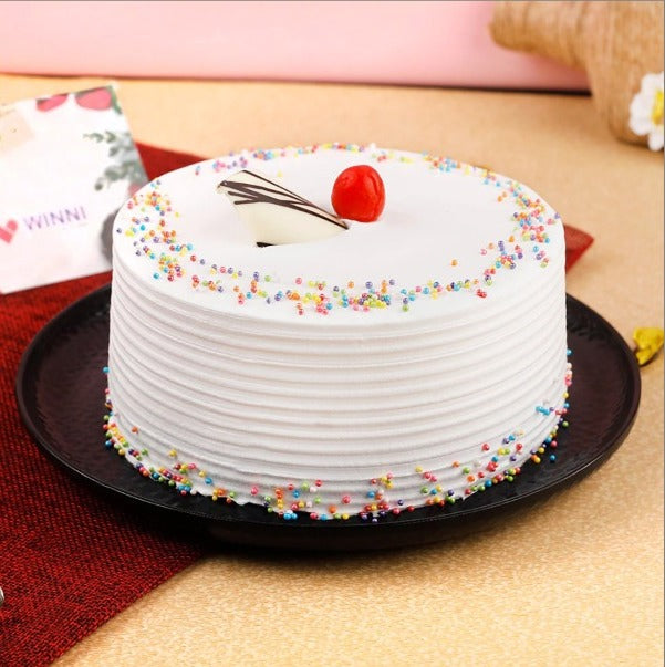 Delectable Vanilla Cake By Baker's Wagon