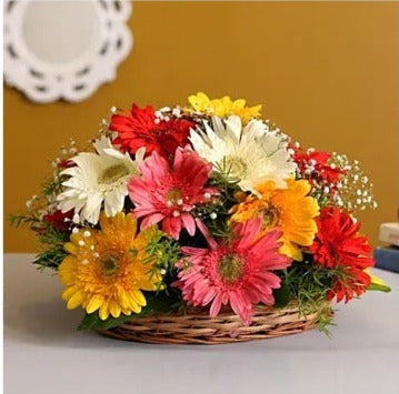 Buy/Send Mixed Gerbera Arrangement with online delivery from Baker's Wagon