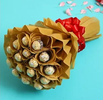 Buy/Send Ferrero Rocher Bouquet online with Baker's Wagon