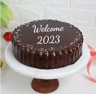 Truffle New Year Cake By Baker's Wagon