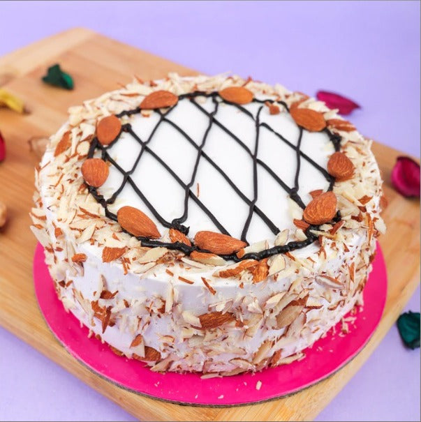 Vanilla Almonds Cake By Baker's Wagon