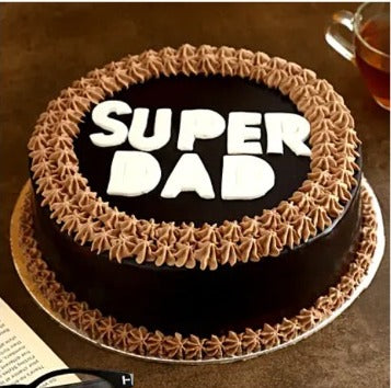 Online Super Dad Chocolate Cake Delivery By Baker's Wagon